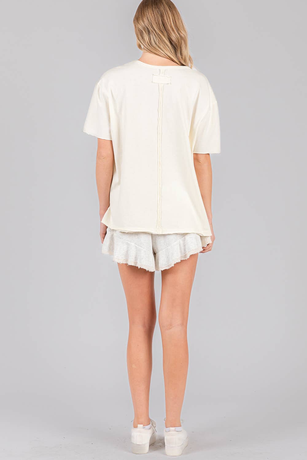 FRENCH TERRY RAW EDGE SHORTS (SH7067)