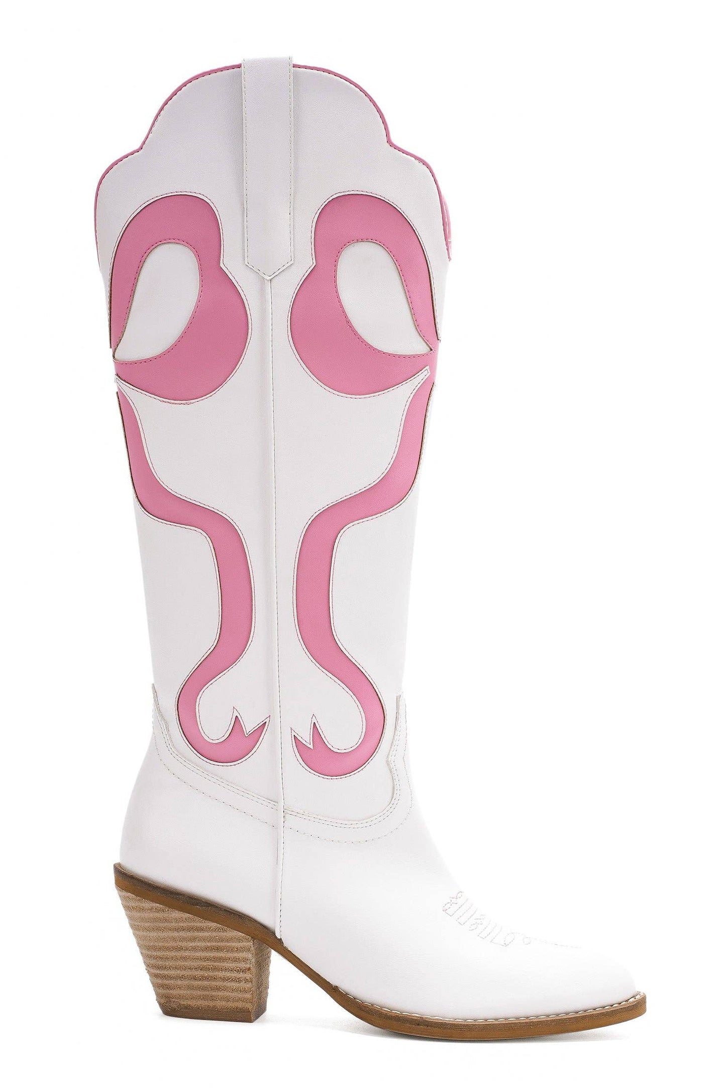 GLENDA-10 WESTERN BOOTS WITH BOW SHAPE ACCENT