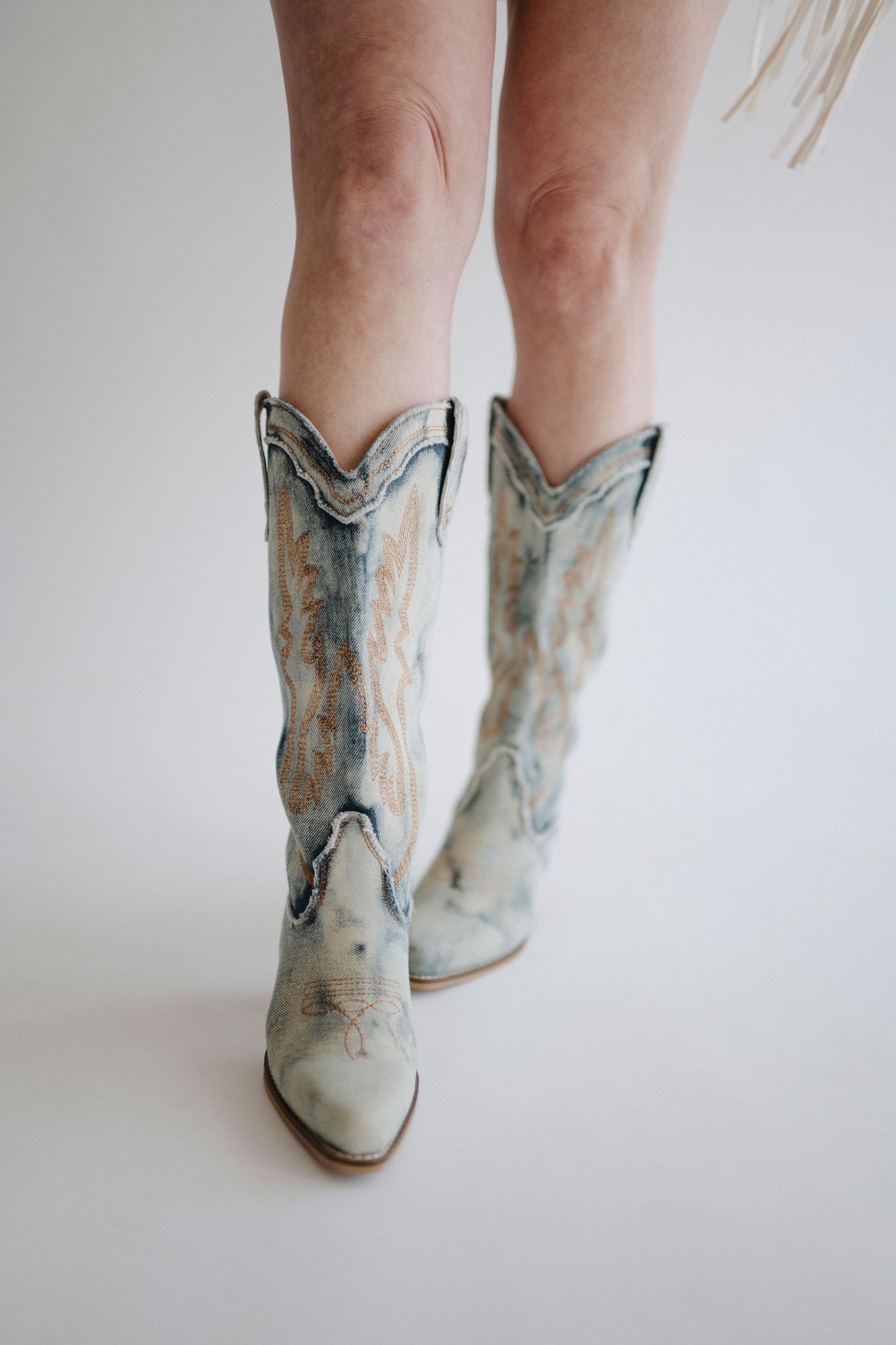 Denim Boots