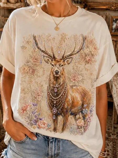 OOOOH DEER blinged tee