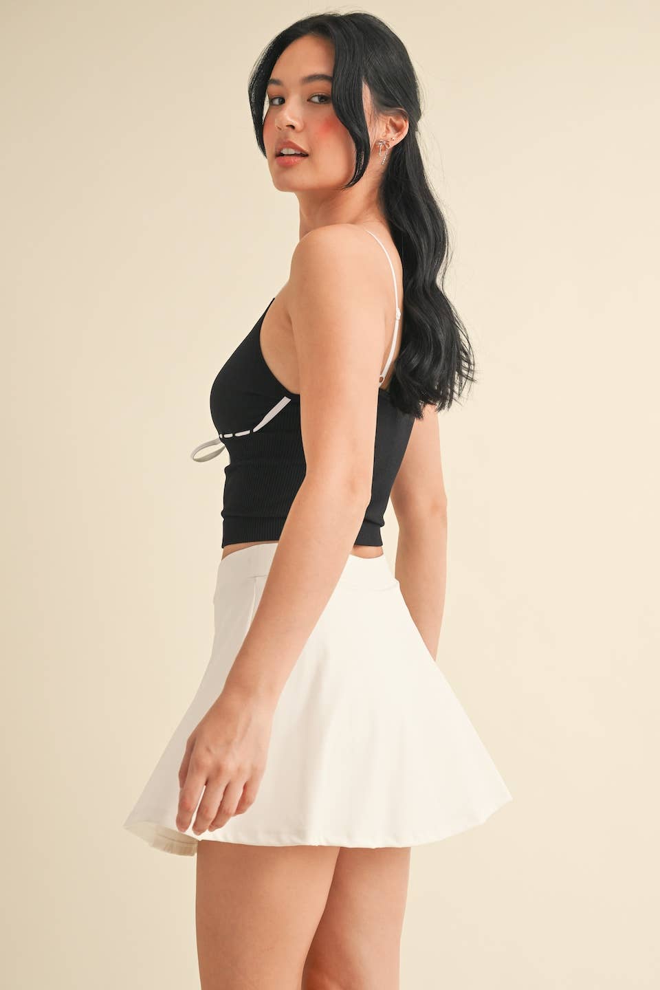 Front Ribbon Detail Tank Top