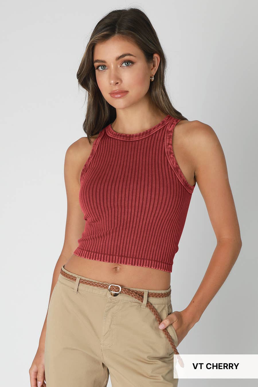 NS8358 - Vintage Wide Ribbed Tank Top