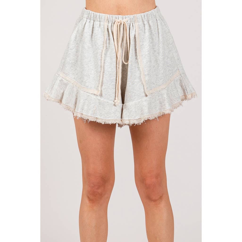FRENCH TERRY RAW EDGE SHORTS (SH7067)