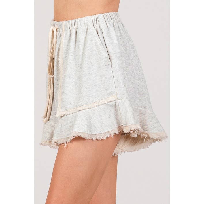FRENCH TERRY RAW EDGE SHORTS (SH7067)