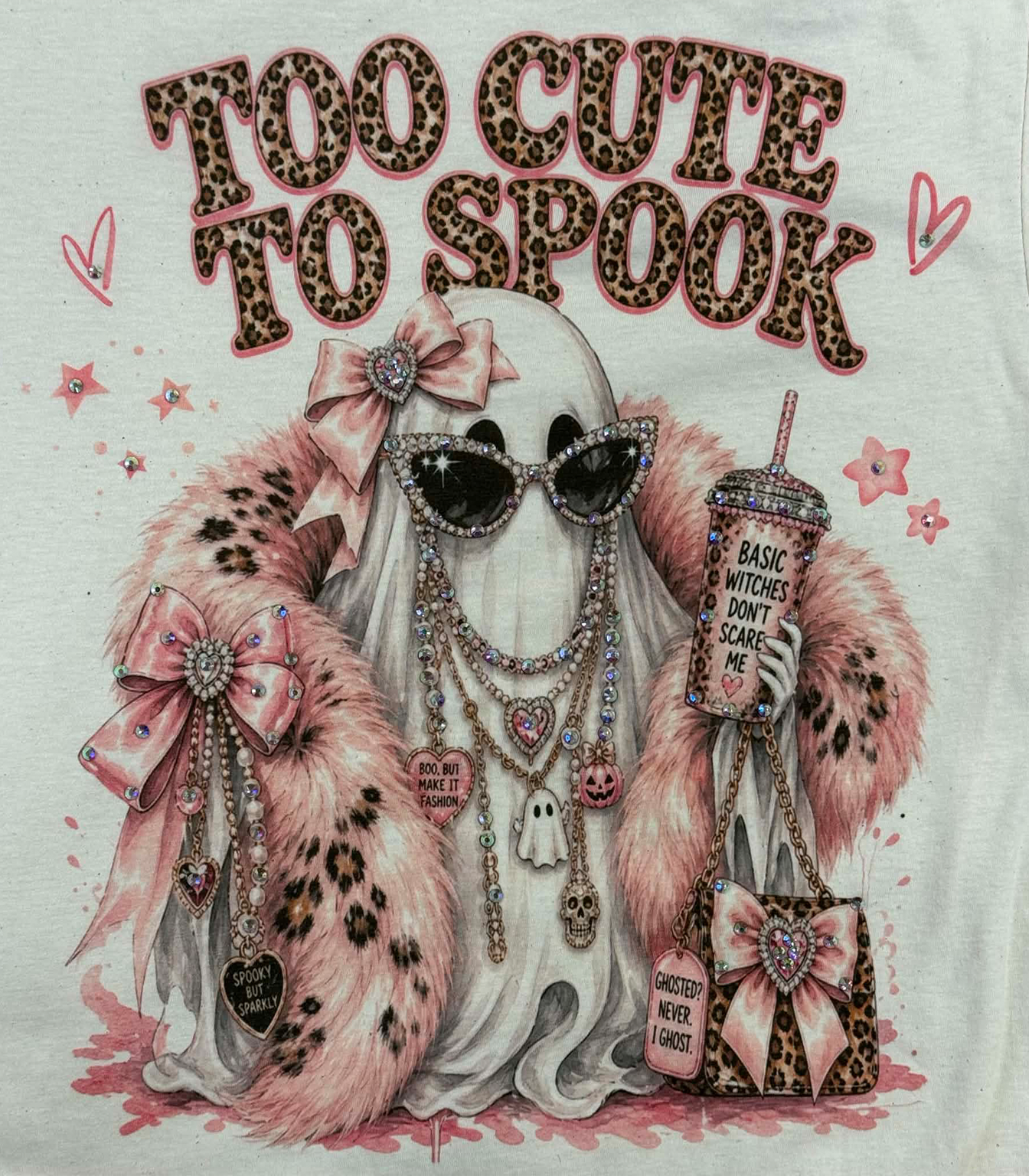 Too Cute to Spook Fashion Ghost: Yes / Natural TShirt