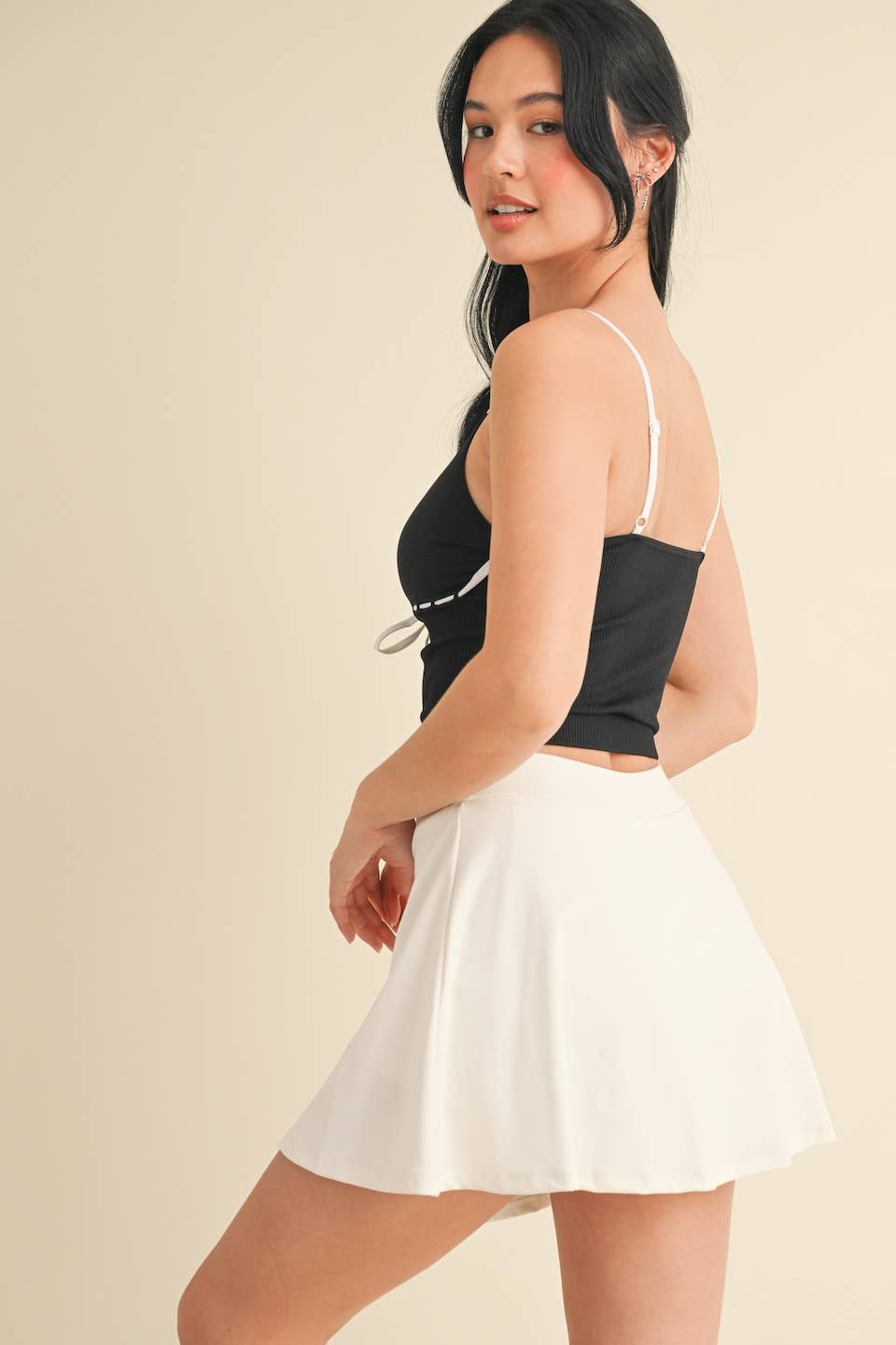 Front Ribbon Detail Tank Top