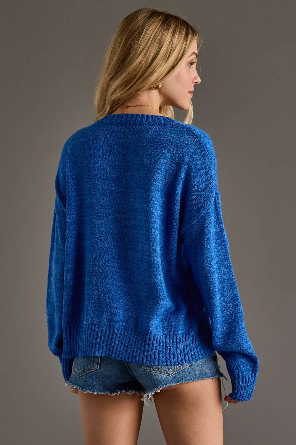 Blue Drink On The Lake Lightweight Sweater