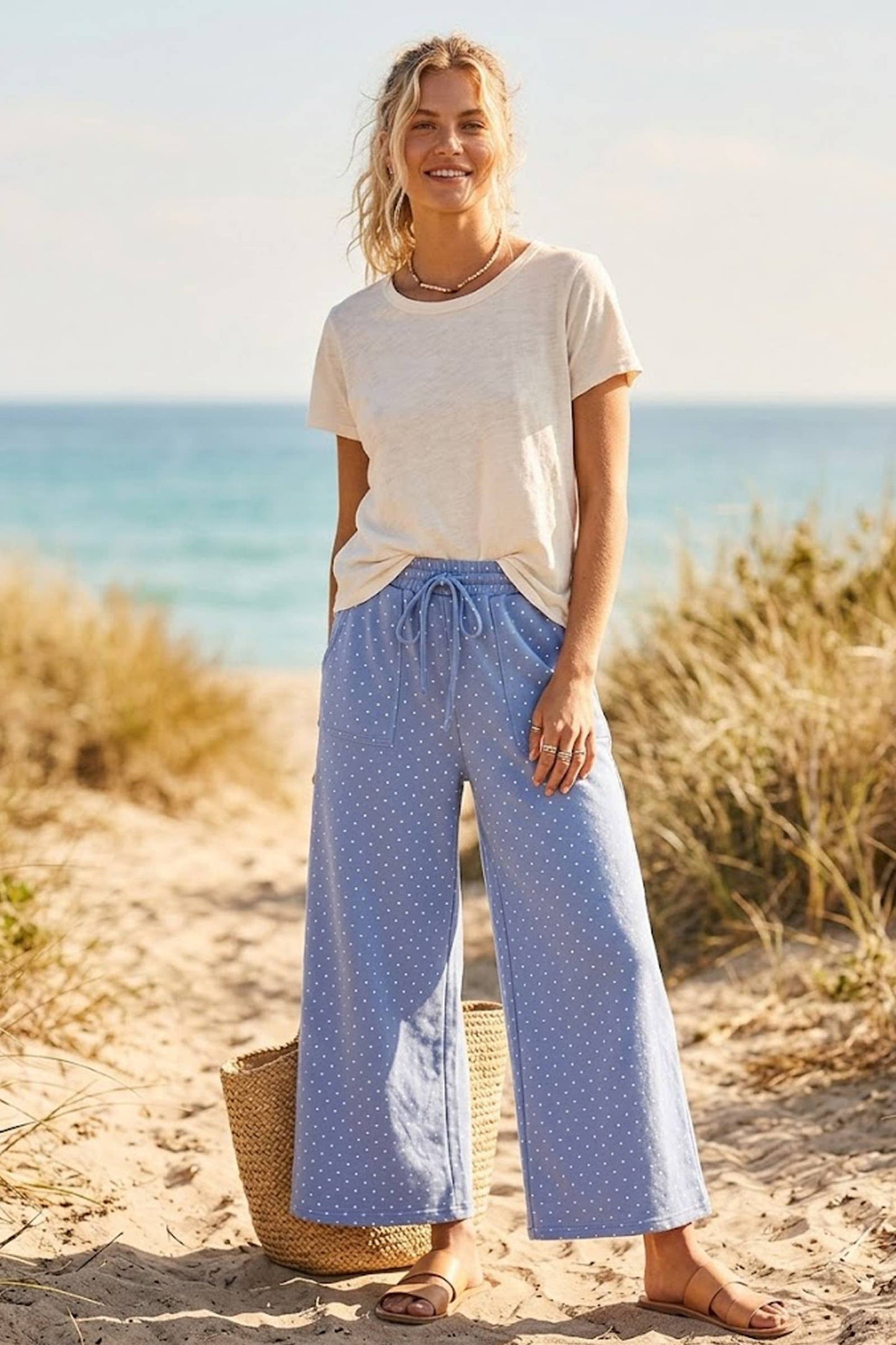 PREORDER JUNE 1st SHIP Red with White Polka Dots lounge pants