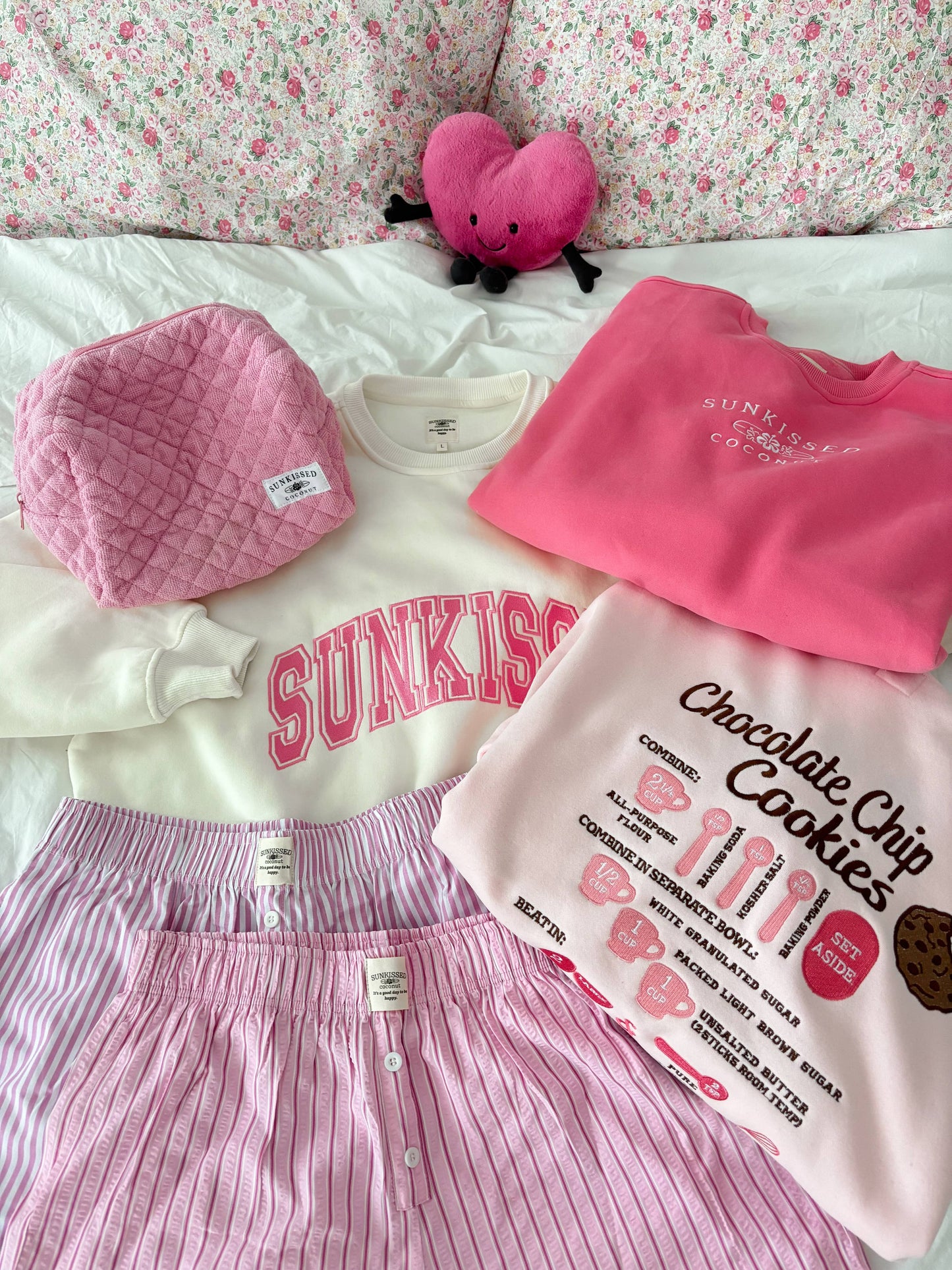 Light Pink Chocolate Chip Cookie Recipe Embroider Hoodie