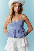 Gingham bubble top