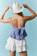 Gingham bubble top