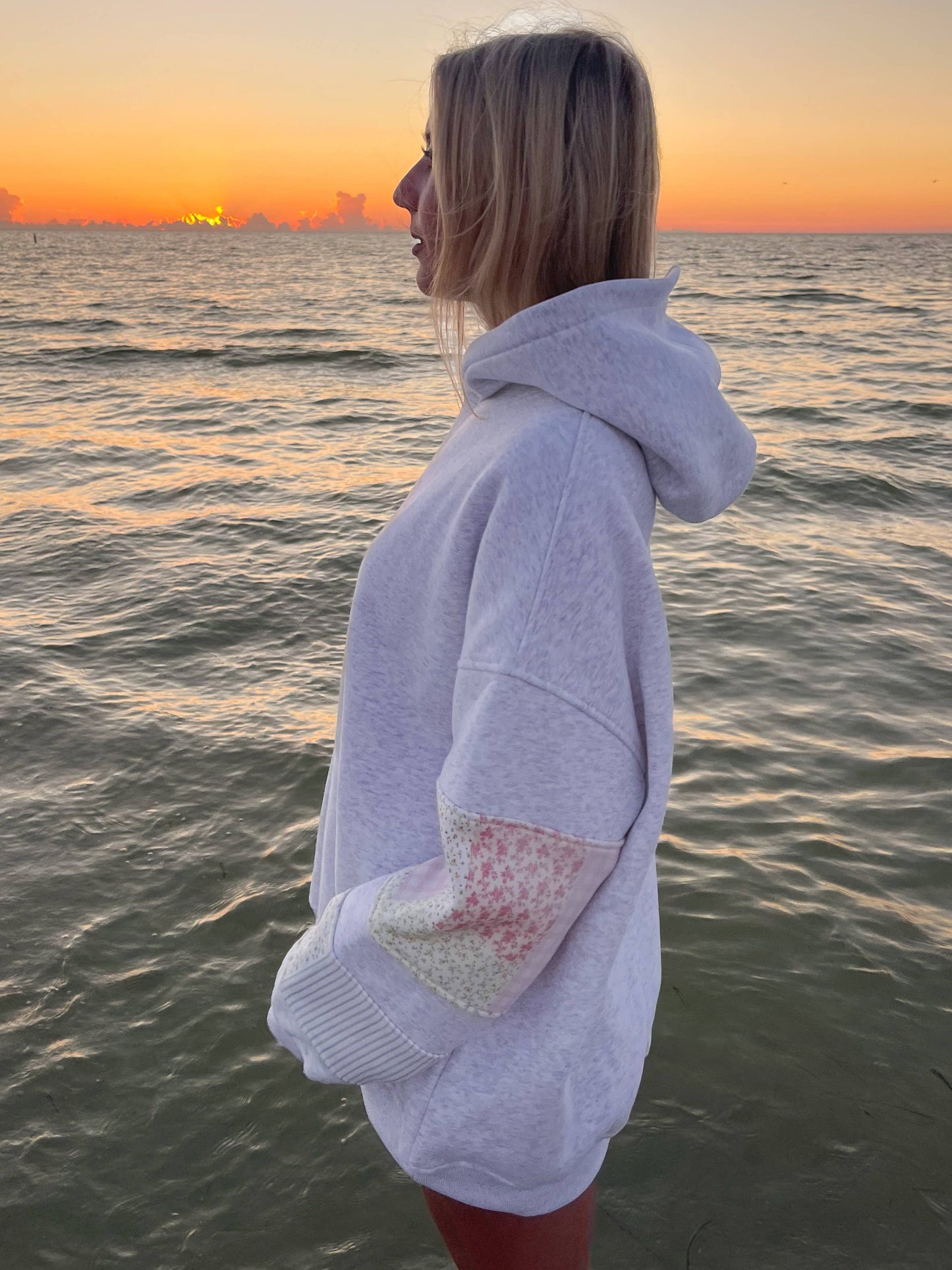 Sunkissedcoconut Logo Quilted Pastel Embroidered Hoodie