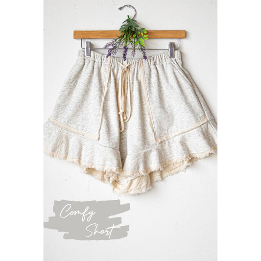 FRENCH TERRY RAW EDGE SHORTS (SH7067)