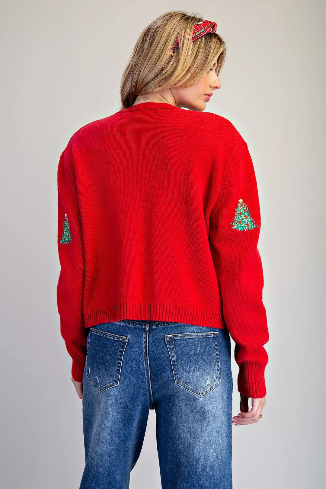Poinsetta cardigan