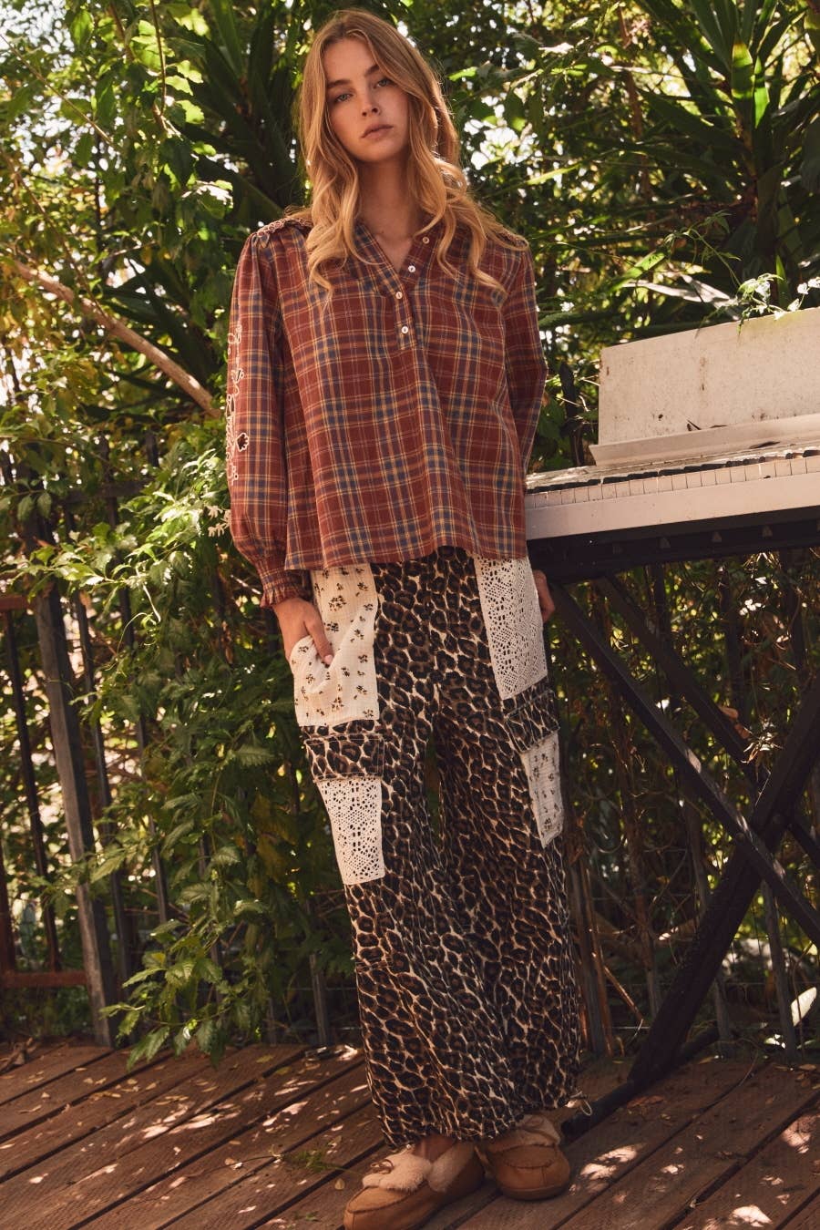 MAY SHIP Leopard Printed Bubble Pants