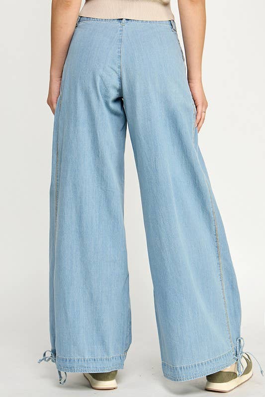 LIGHT SOFT COTTON DENIM LOTUS JEAN