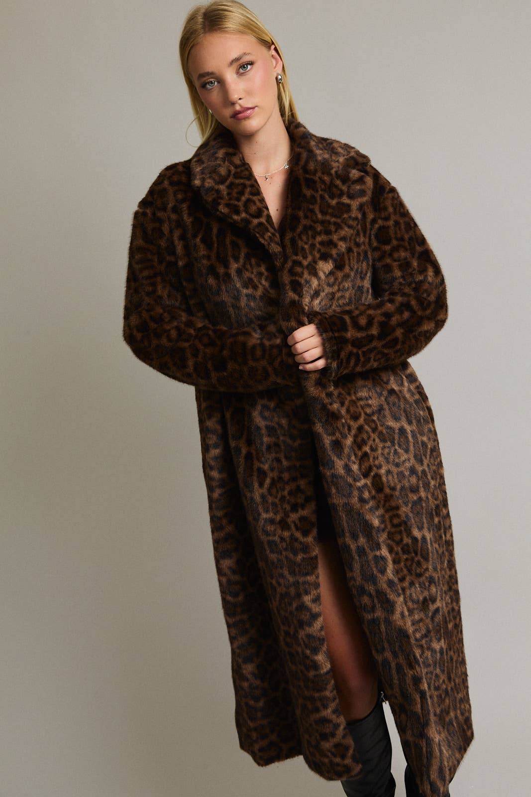 PREORDER OCT SHIP FAUX FUR LONG COAT
