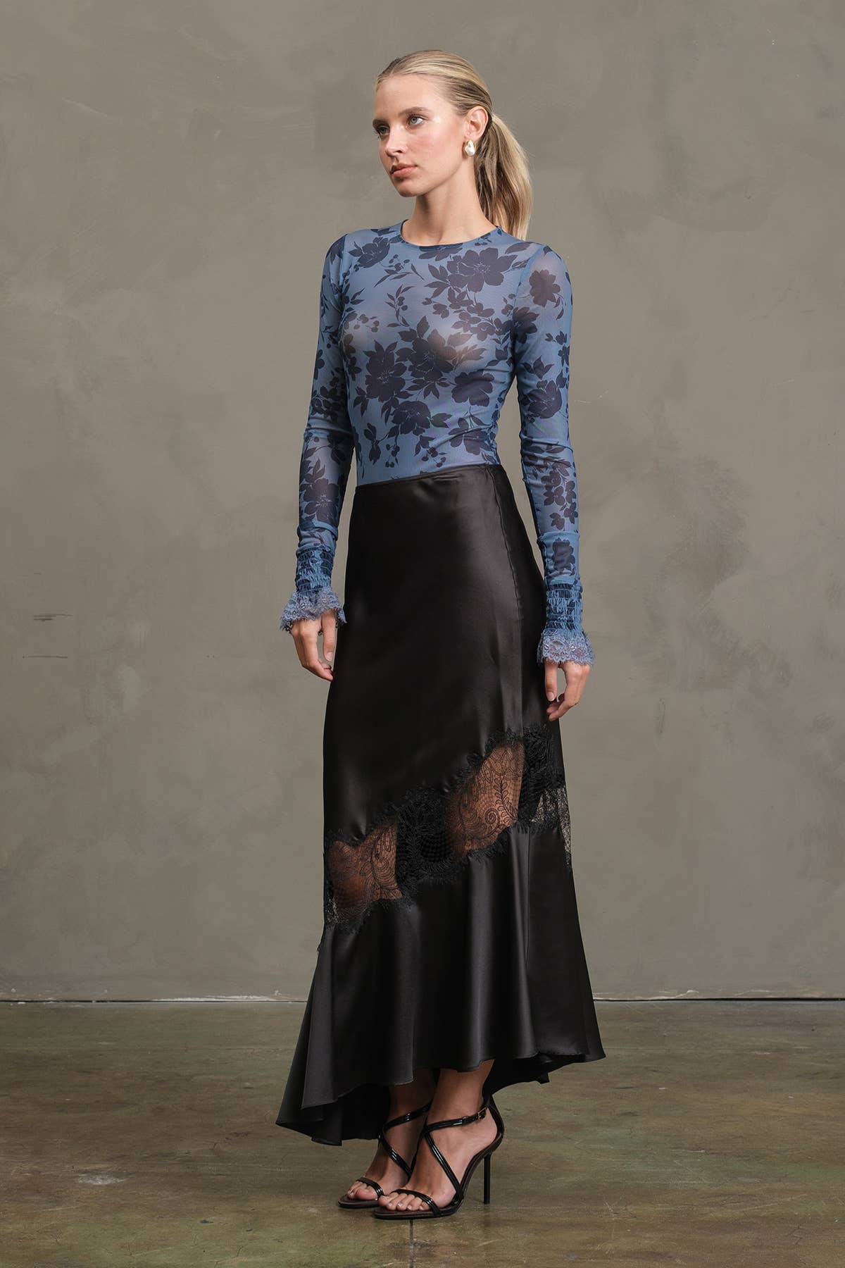 STARLIGHT Lace Panel Skirt