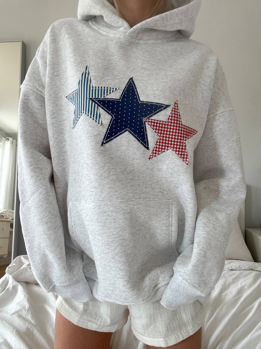 3 Star Embroider Hoodie