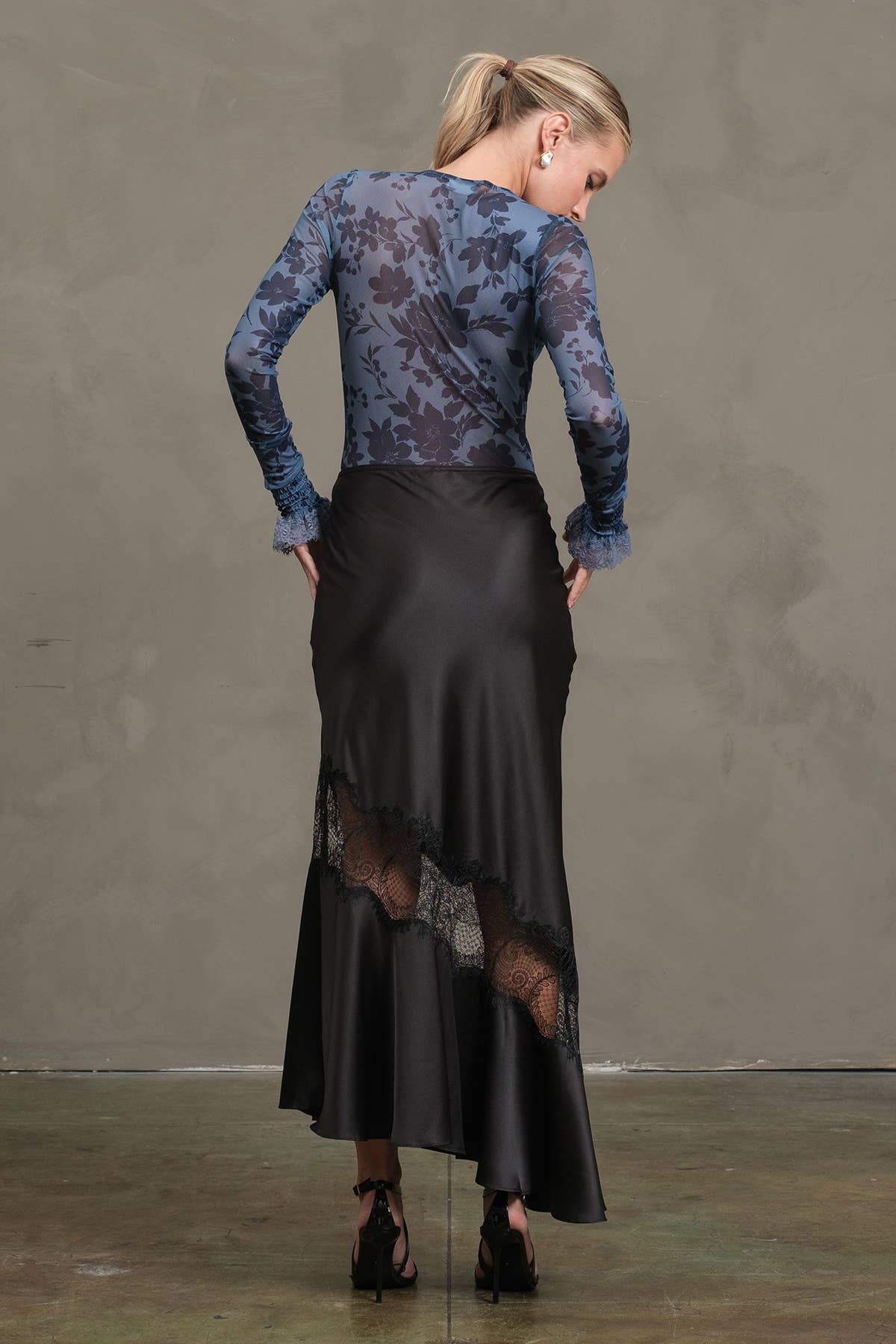 STARLIGHT Lace Panel Skirt