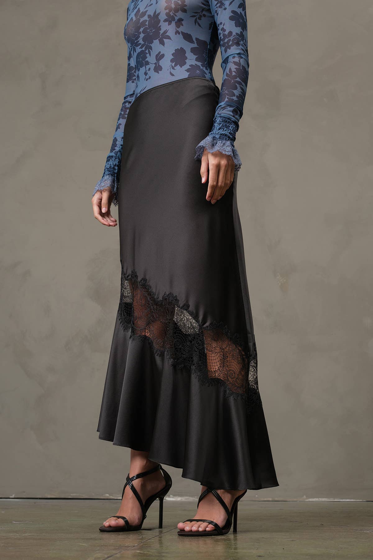 STARLIGHT Lace Panel Skirt
