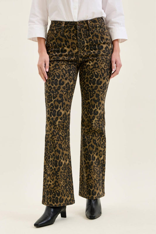 JUDY BLUE LEOPARD HW Bootcut