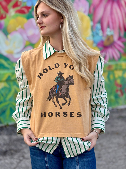 Hold your Horses Boxy Tank