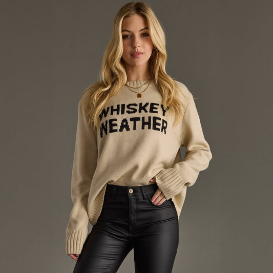Lt. Tan Whiskey Weather Sweater
