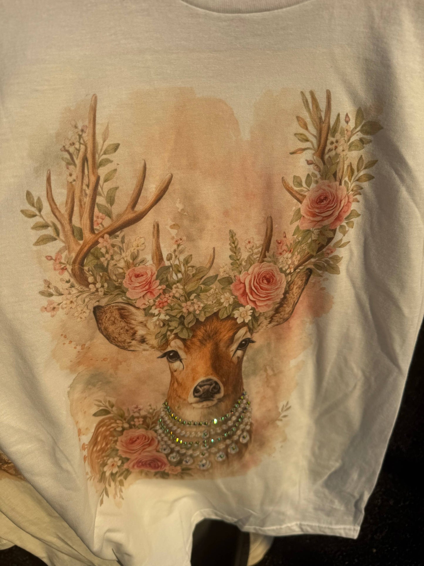 OOOOh Deer blinged tee