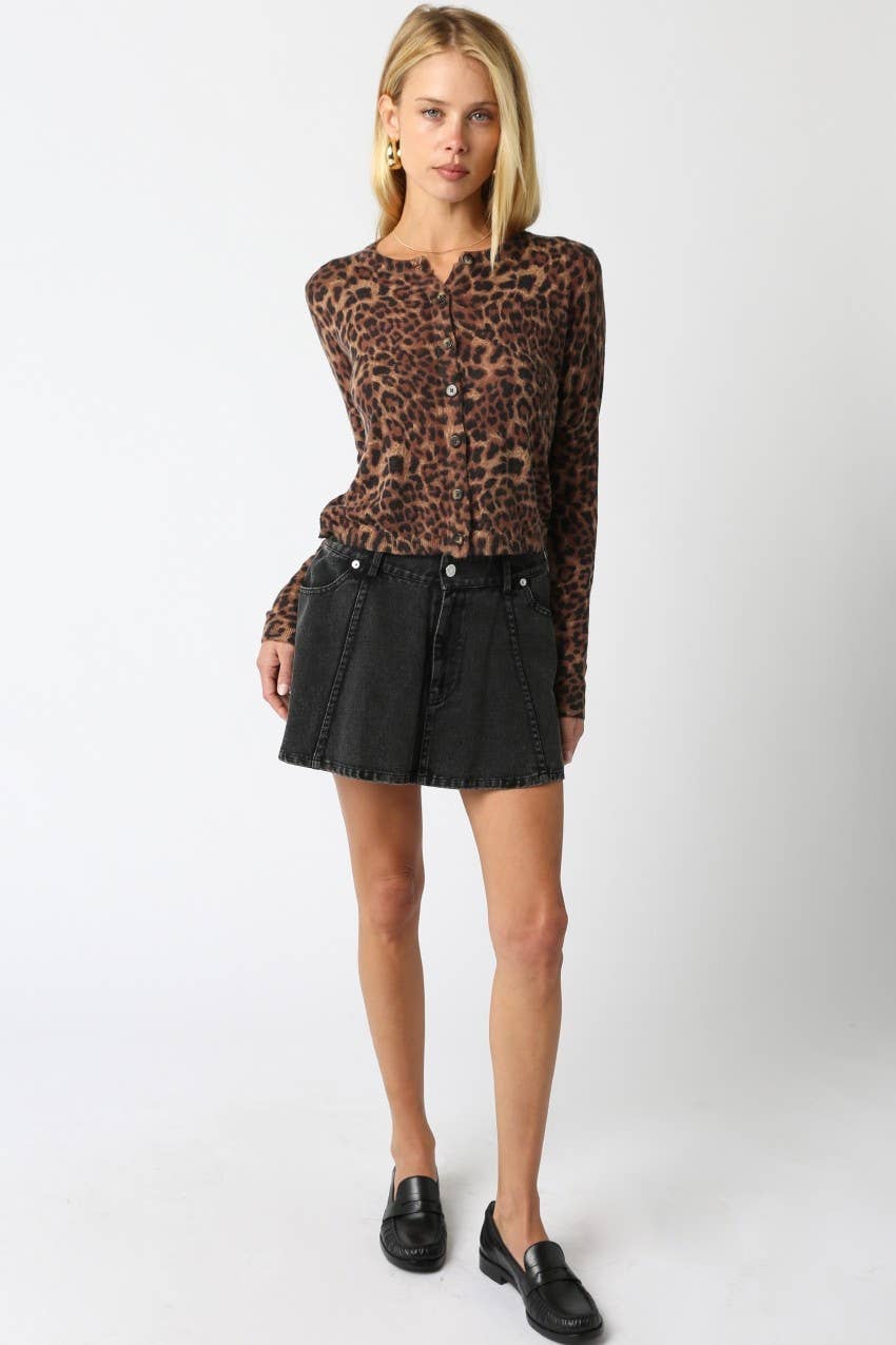 Christine Leopard Cardigan