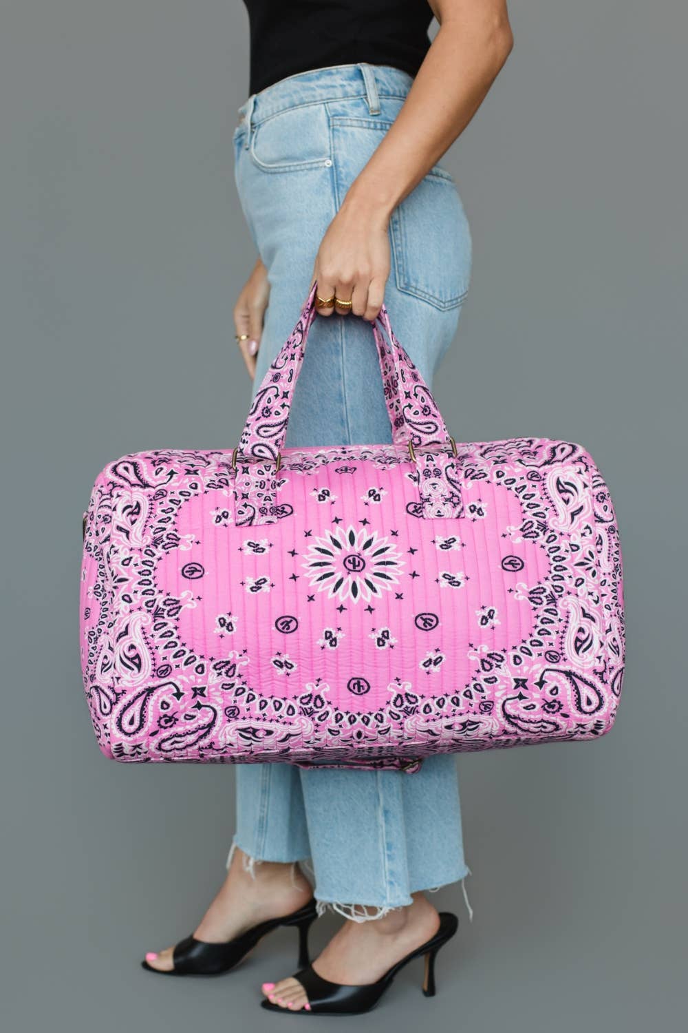 JUNE Ship - Pink Bandana Duffel
