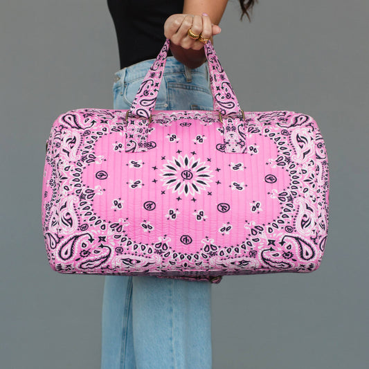 JUNE Ship - Pink Bandana Duffel