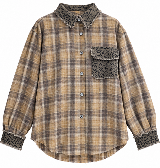 FALLIN FOR YOU POL Fall Flannel