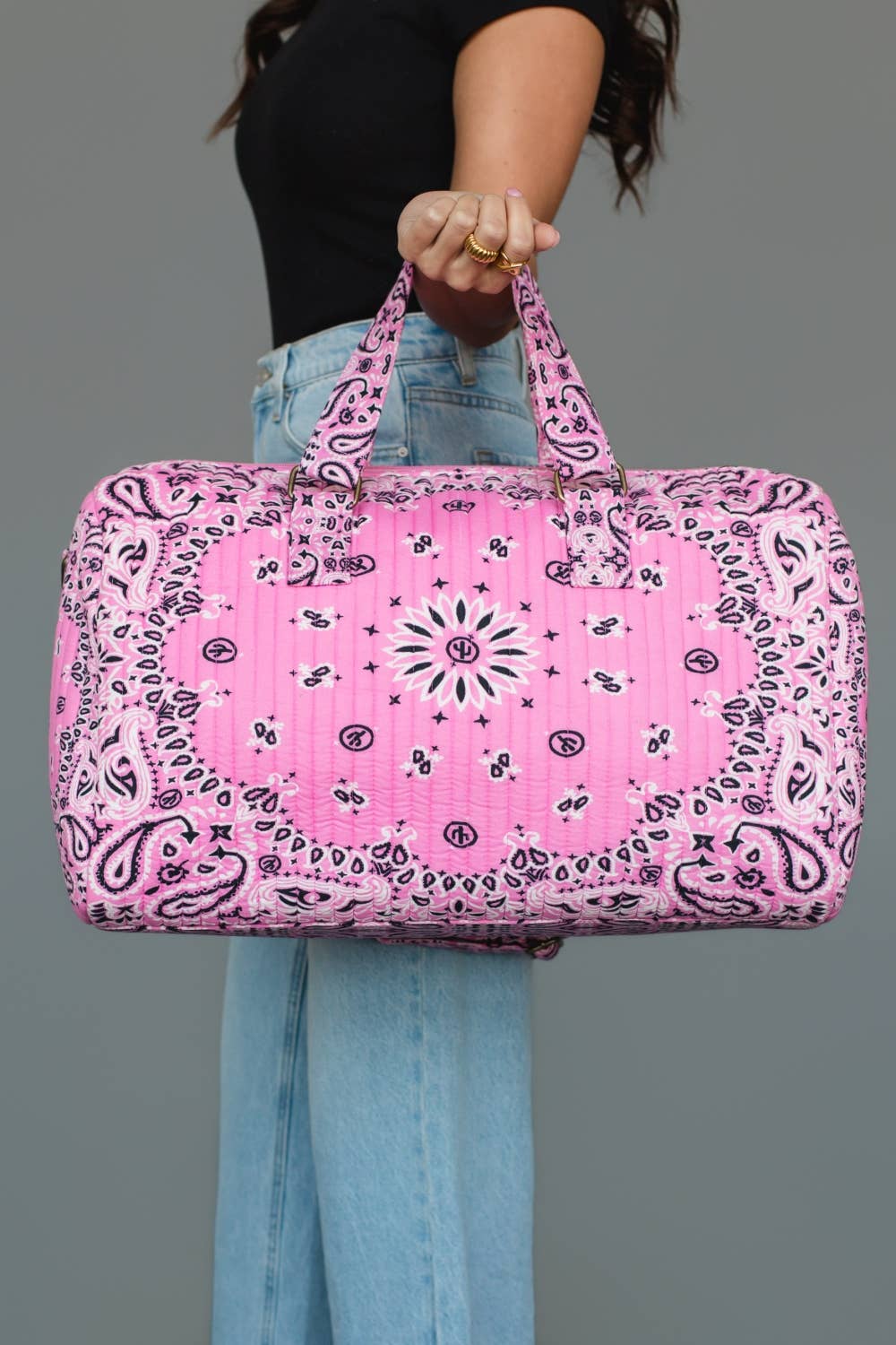 JUNE Ship - Pink Bandana Duffel