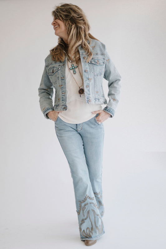 Hey cowboy studded jeans