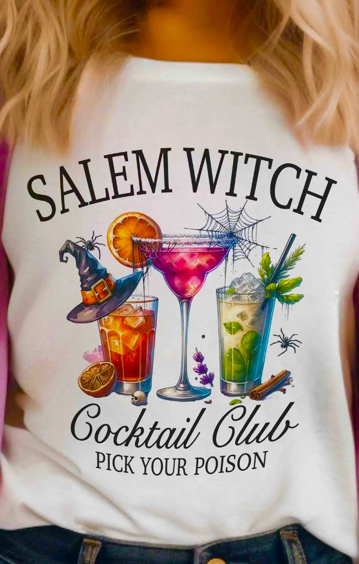 Drink up Witches Blinged Tee / Natural
