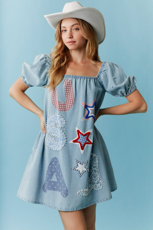 USA denim dress