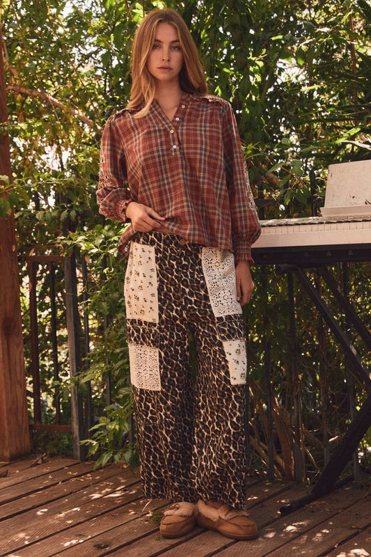 MAY SHIP Leopard Printed Bubble Pants