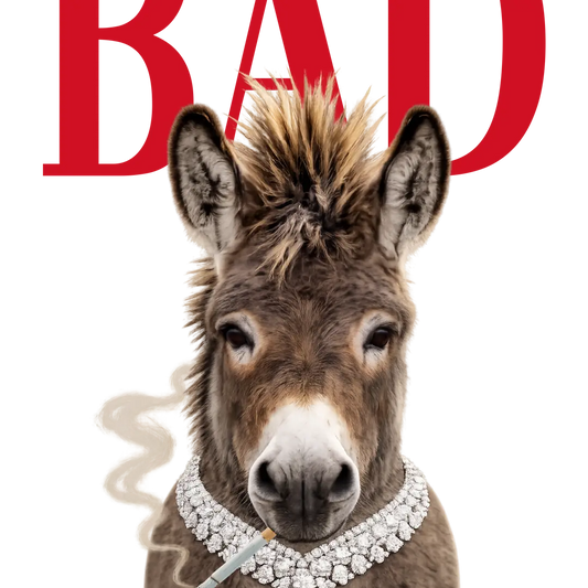 BAD blinged donkey tee short sleeve