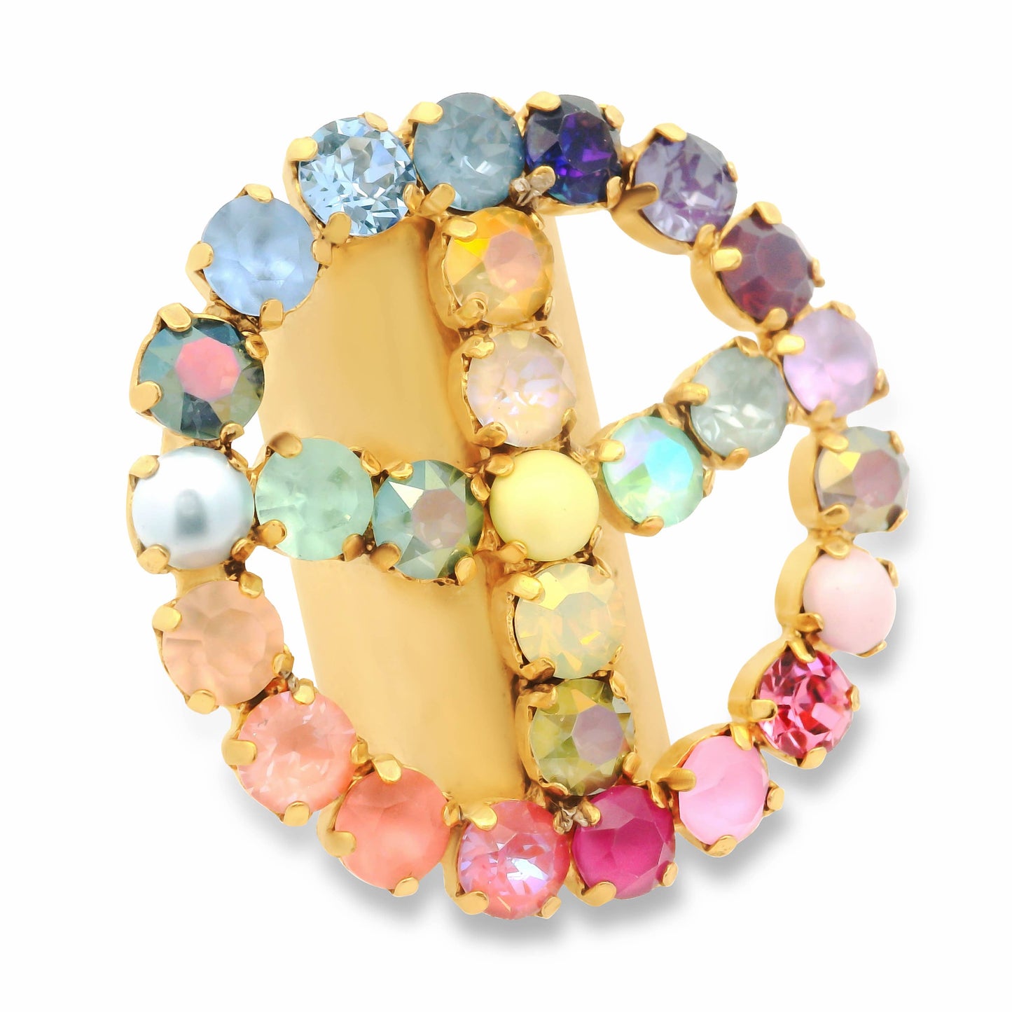 Peace or Bust Ring in Fairy Dust
