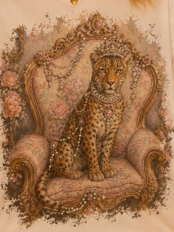 Queen Cheetah BLINGED tee
