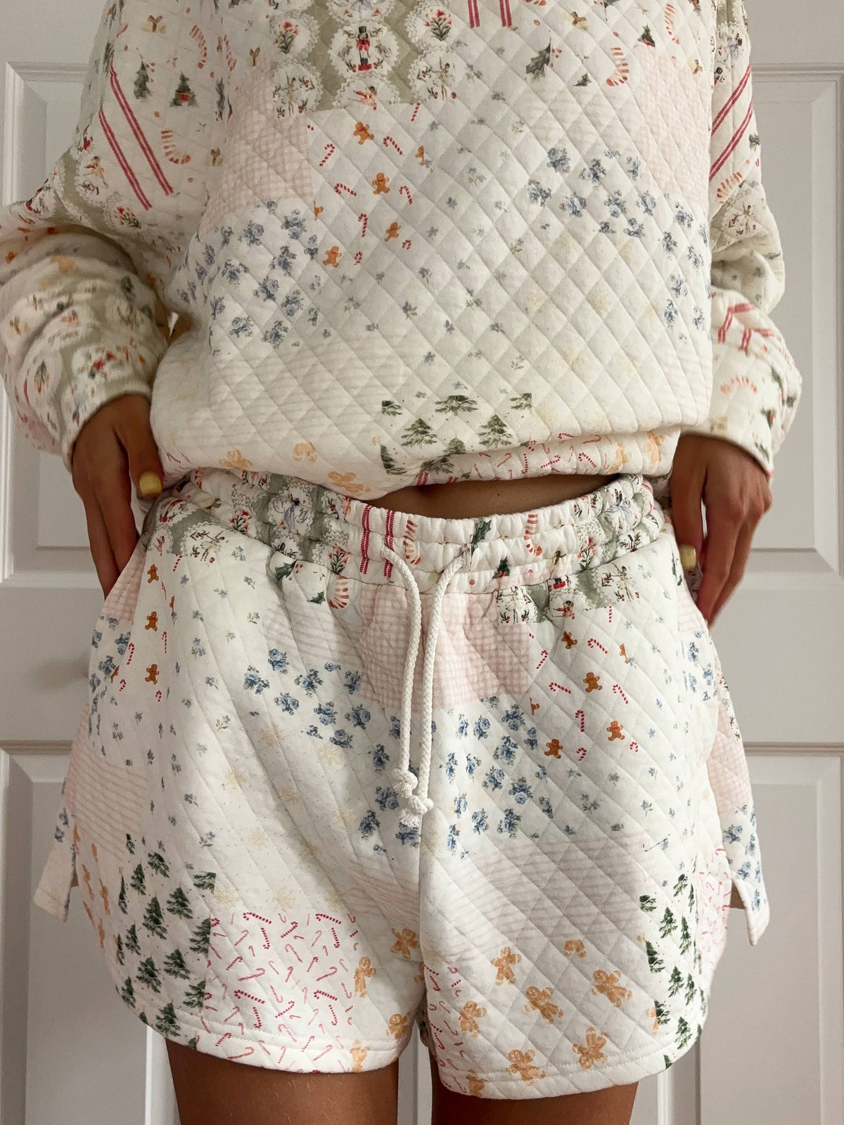 CHRISTMAS COZY TIK TOK VIRAL Holiday Quilted Shorts