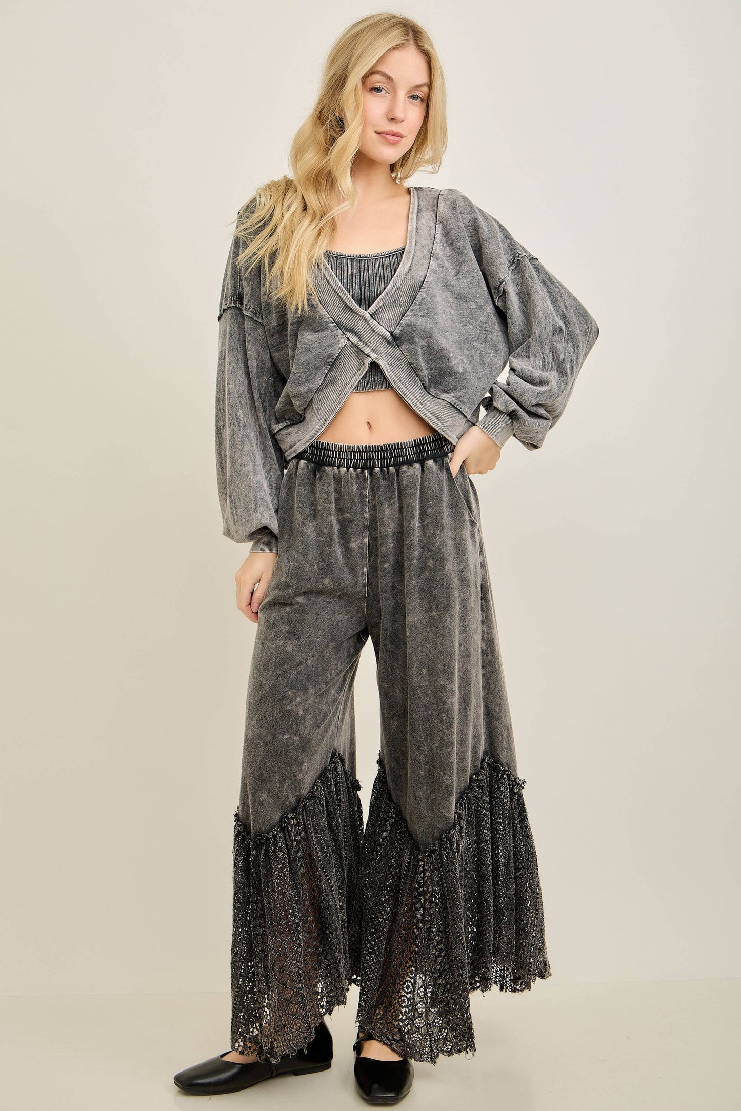 MineralWashed CrissCross Solid top HT6650P1