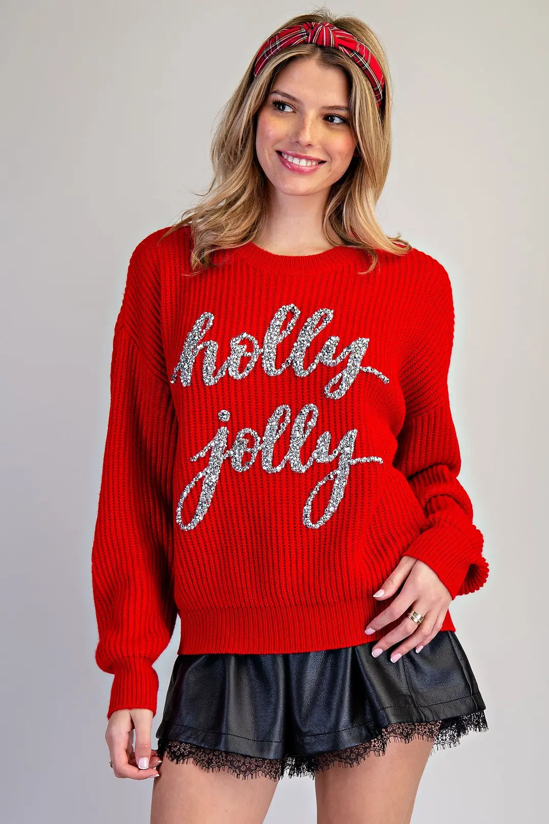 Holly Jolly and Ready to Party ... because subtle wasn't invited disco ball sweater